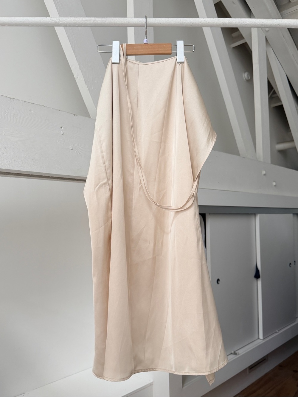 Cider Cream Maxi A-Line Skirt